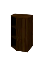 CV 3 - 7 skříň rohová, levá, 1100x700x700, ořech královský